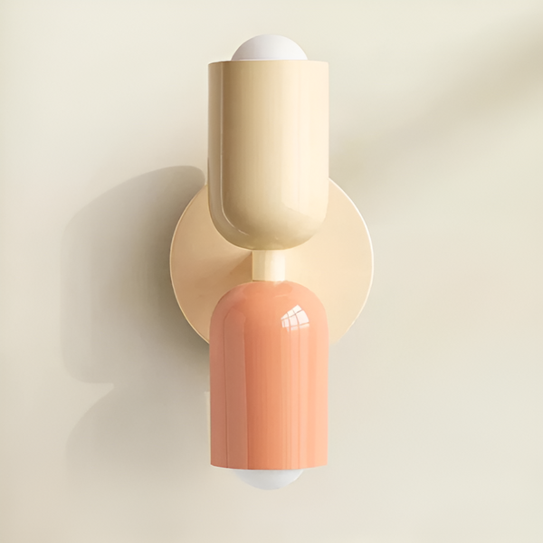 Beżowy Różowy Beżowy SlateGlow | Lampa Ścienna LED – Elegancja do Nowoczesnych Wnętrz Beżowy Różowy Beżowy Lumiera