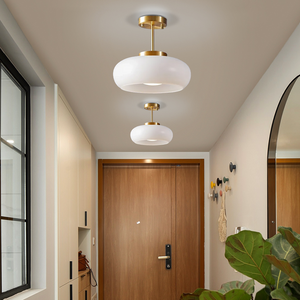 VeluGlass | Lampa sufitowa – Ciepłe bursztynowe światło do wnętrz Lumiera