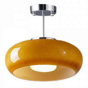 VeluGlass | Lampa sufitowa – Ciepłe bursztynowe światło do wnętrz Lumiera