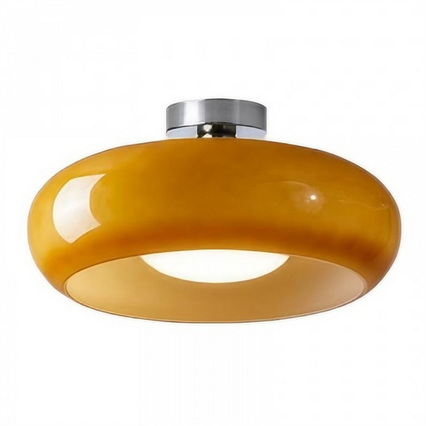VeluGlass | Lampa sufitowa – Ciepłe bursztynowe światło do wnętrz Lumiera