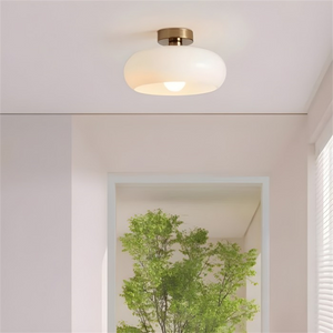 VeluGlass | Lampa sufitowa – Ciepłe bursztynowe światło do wnętrz Lumiera