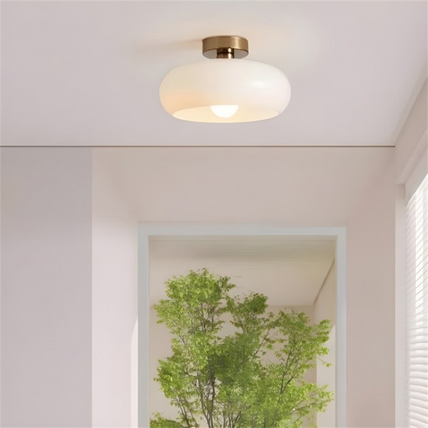 VeluGlass | Lampa sufitowa – Ciepłe bursztynowe światło do wnętrz Lumiera