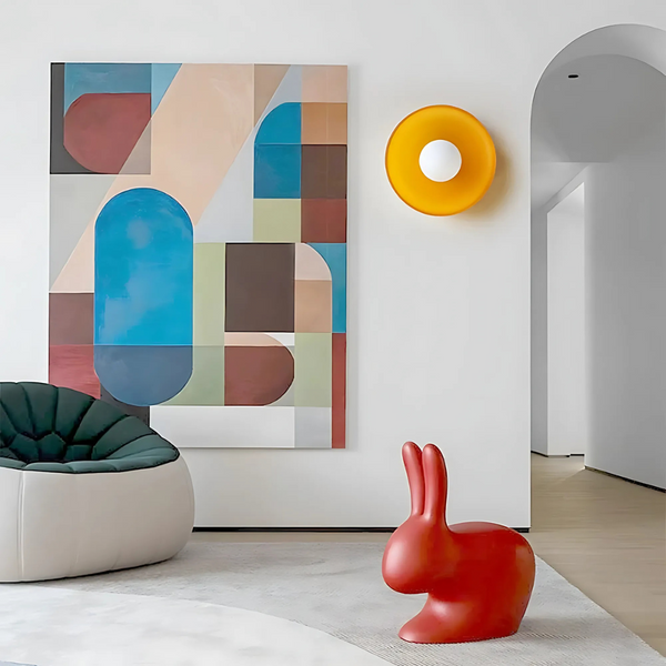 VividGlow | Lampa Ścienna – Lampa w kształcie dysku o wszechstronnym montażu Lumiera