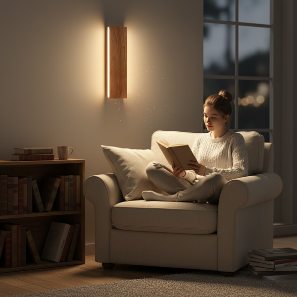 WoodLume | Lampa ścienna – Naturalne oświetlenie o ciepłym charakterze Lumiera